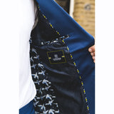 Mario - Men's 2 Piece Summer Suit Blue Office Wedding Classic Italian