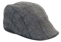 Marc Darcy DX7 Mens Tweed Vintage Retro Grandad Flat Caps Hats Peaky Blinders Check Classic