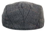 Marc Darcy DX7 Mens Tweed Vintage Retro Grandad Flat Caps Hats Peaky Blinders Check Classic