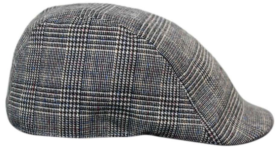 Marc Darcy Hampton Mens Tweed Vintage Retro Grandad Flat Caps Hats Peaky Blinders Check Classic