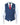 Men Blue Check Tweed Waistcoat - Cavani Carnegi