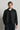 Męska czarna minimalistyczna elegancka kurtka typu bomber
