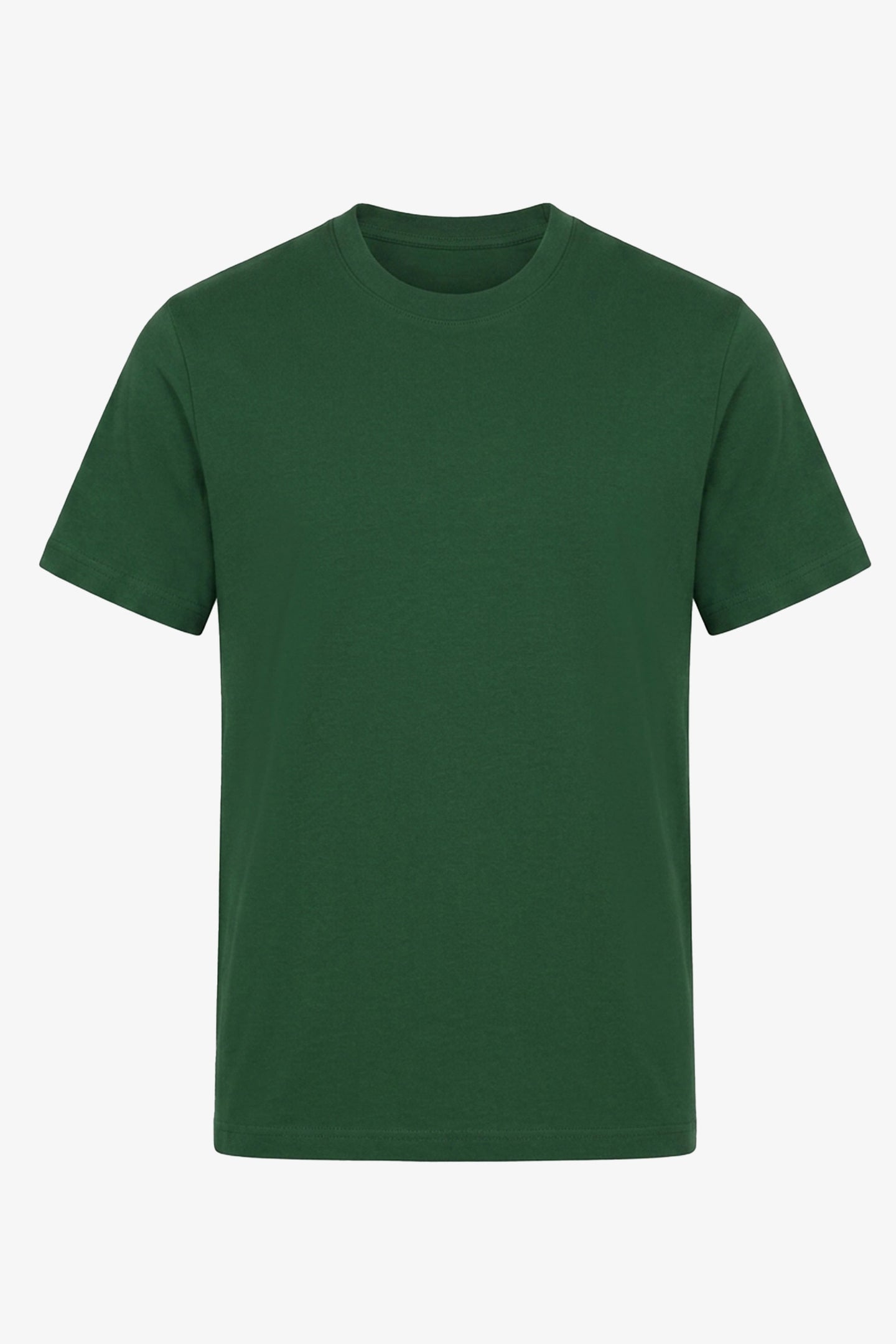 Męska klasyczna zielona bawełniana koszulka T-shirt