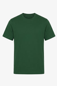 Męska klasyczna zielona bawełniana koszulka T-shirt