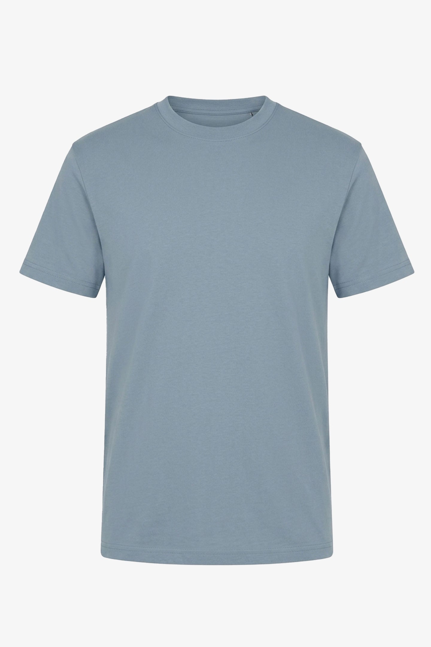 Klasyczny męski T-shirt z bawełny w kolorze nieba