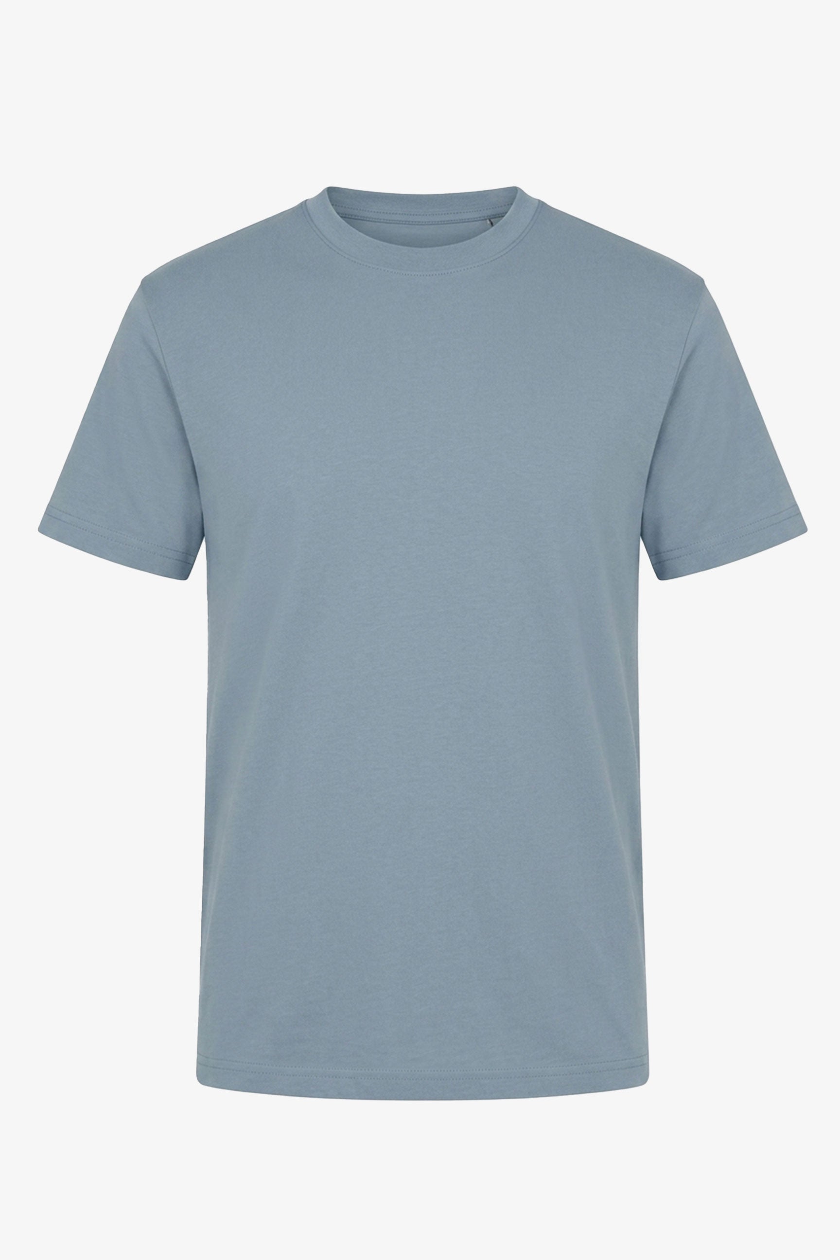 Klasyczny męski T-shirt z bawełny w kolorze nieba