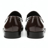 Męskie mokasyny typu „penny” ze sztucznej skóry