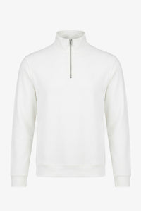 Męska bluza z kapturem Off White z mieszanki bawełny i kołnierzem typu lej