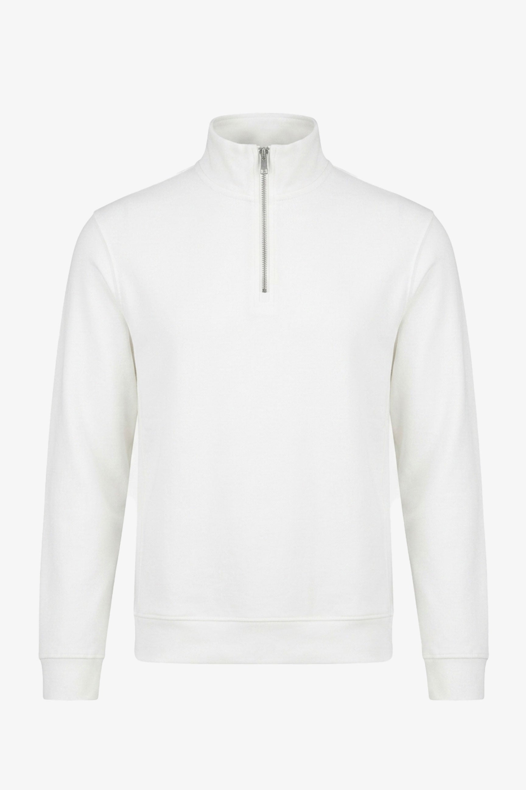 Męska bluza z kapturem Off White z mieszanki bawełny i kołnierzem typu lej