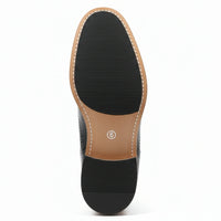 Męskie botki typu brogsy z zapięciem na rzep