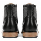 Męskie botki typu brogsy z zapięciem na rzep