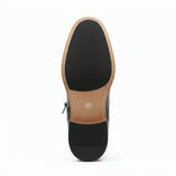 Męskie botki typu brogsy z zapięciem na rzep