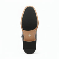 Męskie botki typu brogsy z zapięciem na rzep