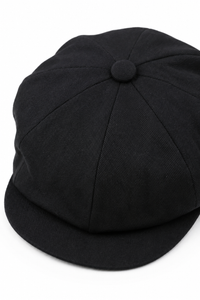 Męska 8-panelowa czapka Razor Summer Black Baker Boy Cotton Blinders Newsboy Flat Cap Shelby
