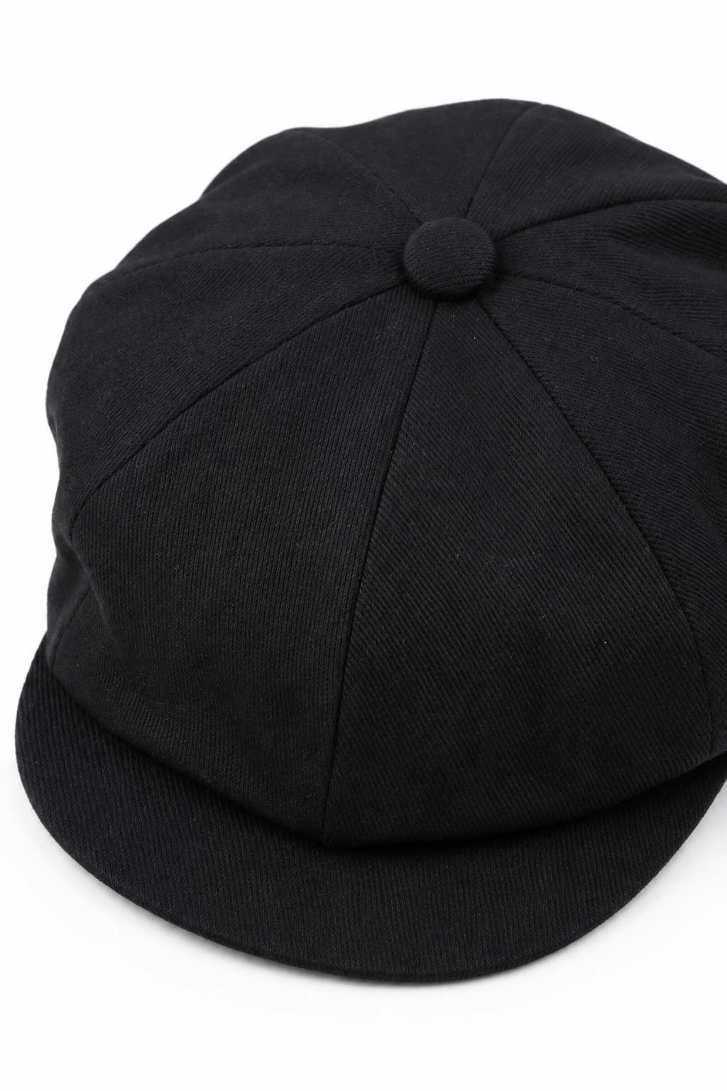 Męska 8-panelowa czapka Razor Summer Black Baker Boy Cotton Blinders Newsboy Flat Cap Shelby