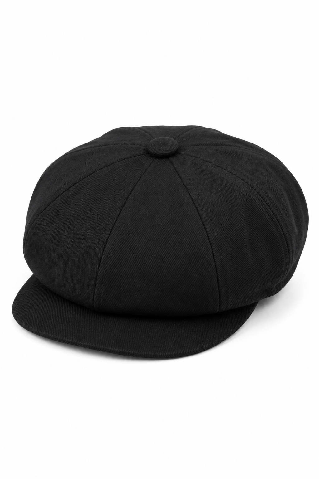 Męska 8-panelowa czapka Razor Summer Black Baker Boy Cotton Blinders Newsboy Flat Cap Shelby