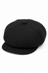 Męska 8-panelowa czapka Razor Summer Black Baker Boy Cotton Blinders Newsboy Flat Cap Shelby