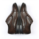 Klasyczne, sznurowane buty Oxford dla mężczyzn z noskiem typu cap-toe