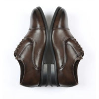 Klasyczne, sznurowane buty Oxford dla mężczyzn z noskiem typu cap-toe