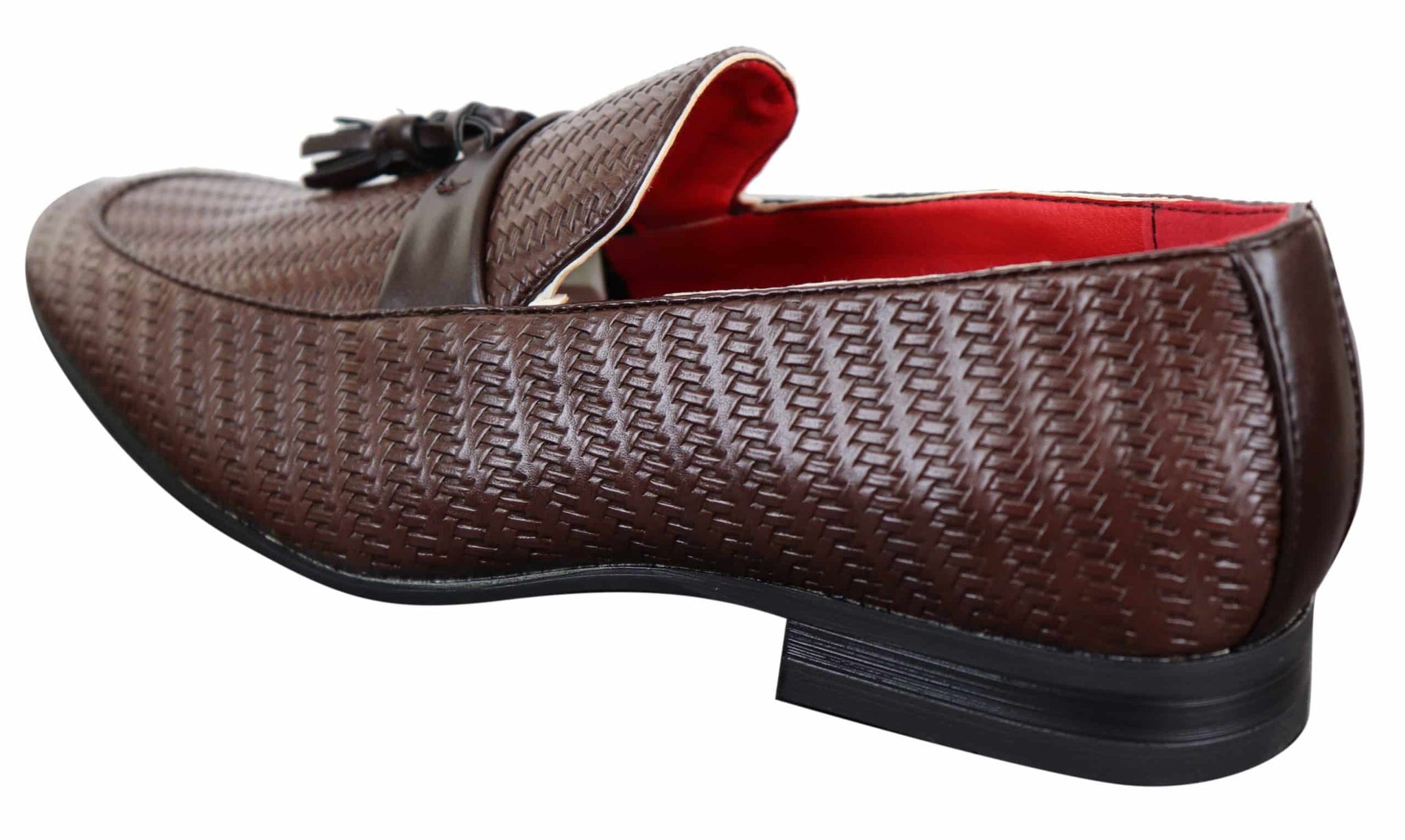 Mens Classic Tassel PU Leather Loafers