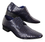 Mens Crocodile Skin Effect Shoes