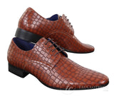 Mens Crocodile Skin Effect Shoes