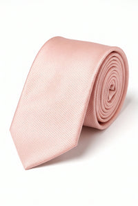 Męski krawat Slim 6 cm w kolorze brudnego różu