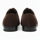 Męskie buty typu oksford ze sztucznego zamszu, sznurowane