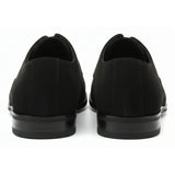 Męskie buty typu oksford ze sztucznego zamszu, sznurowane