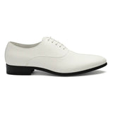 Męskie formalne buty typu oksford ze skóry lakierowanej PU