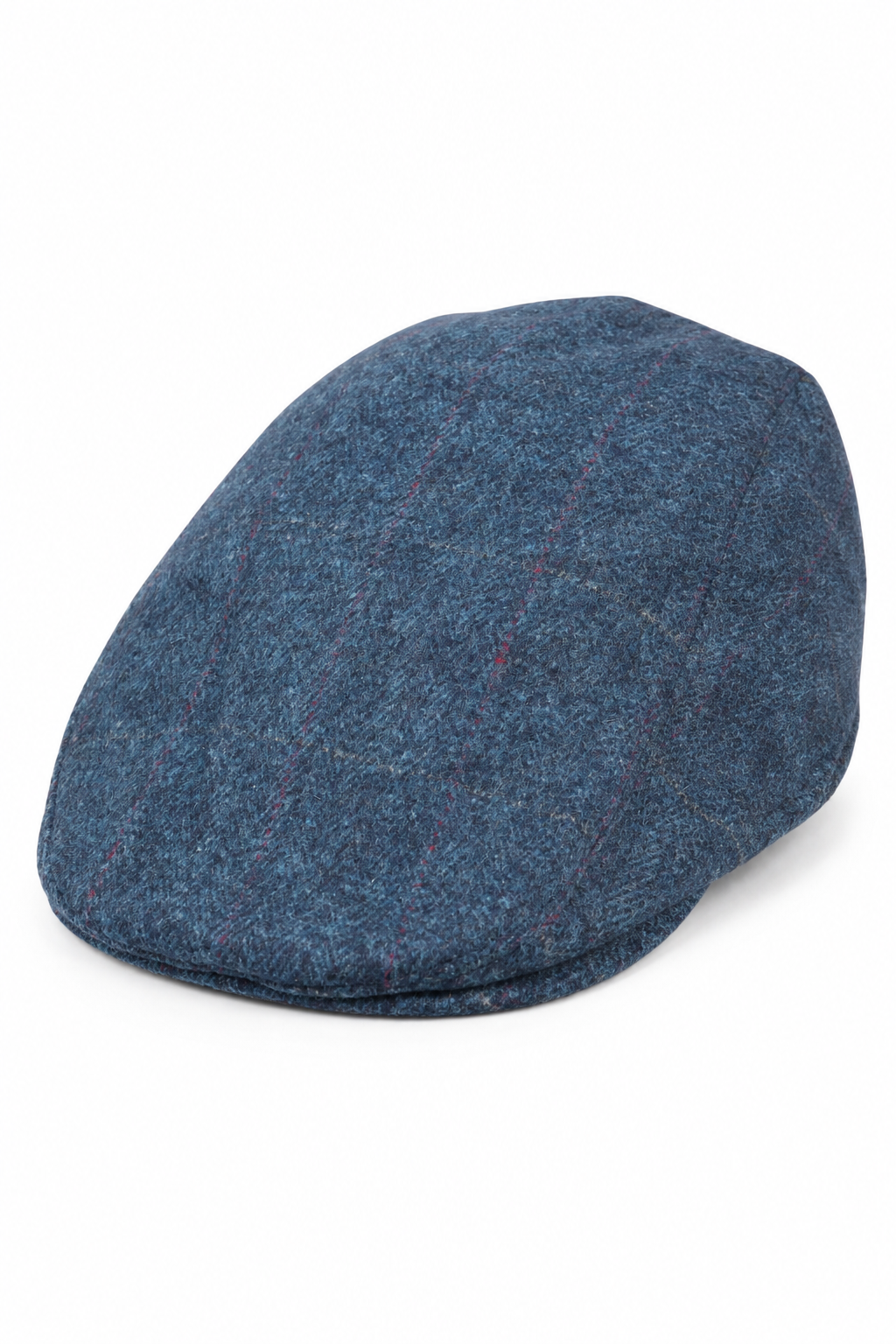 Męska czapka Grandad Baker Flat Blue z 8 panelami z tweedu w stylu vintage, klasyczna, elegancka, swobodna, lata 20. XX wieku