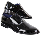 Mens Patent Shiny Formal Shoes