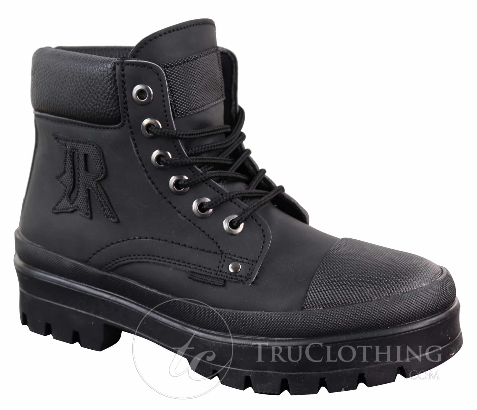 Mens PU Leather Ankle Boots
