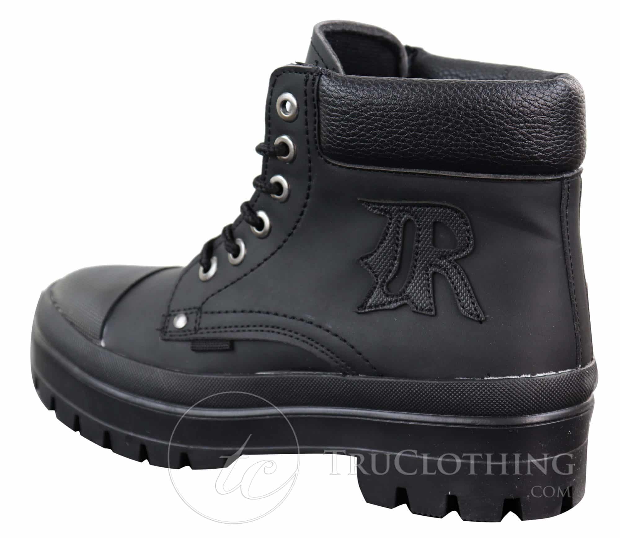 Mens PU Leather Ankle Boots