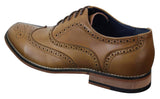Mens Real Leather Laced Gatsby Brouges Smart Designer Retro Vintage Shoes