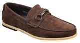 Mens Slip On Buckle Horsebit Driving Shoes Loafers Retro Smart Casual Suede