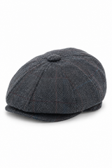 Czapka męska Peaky Blinders z tweedu w kratkę