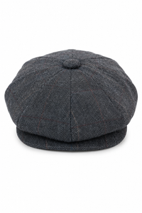Czapka męska Peaky Blinders z tweedu w kratkę