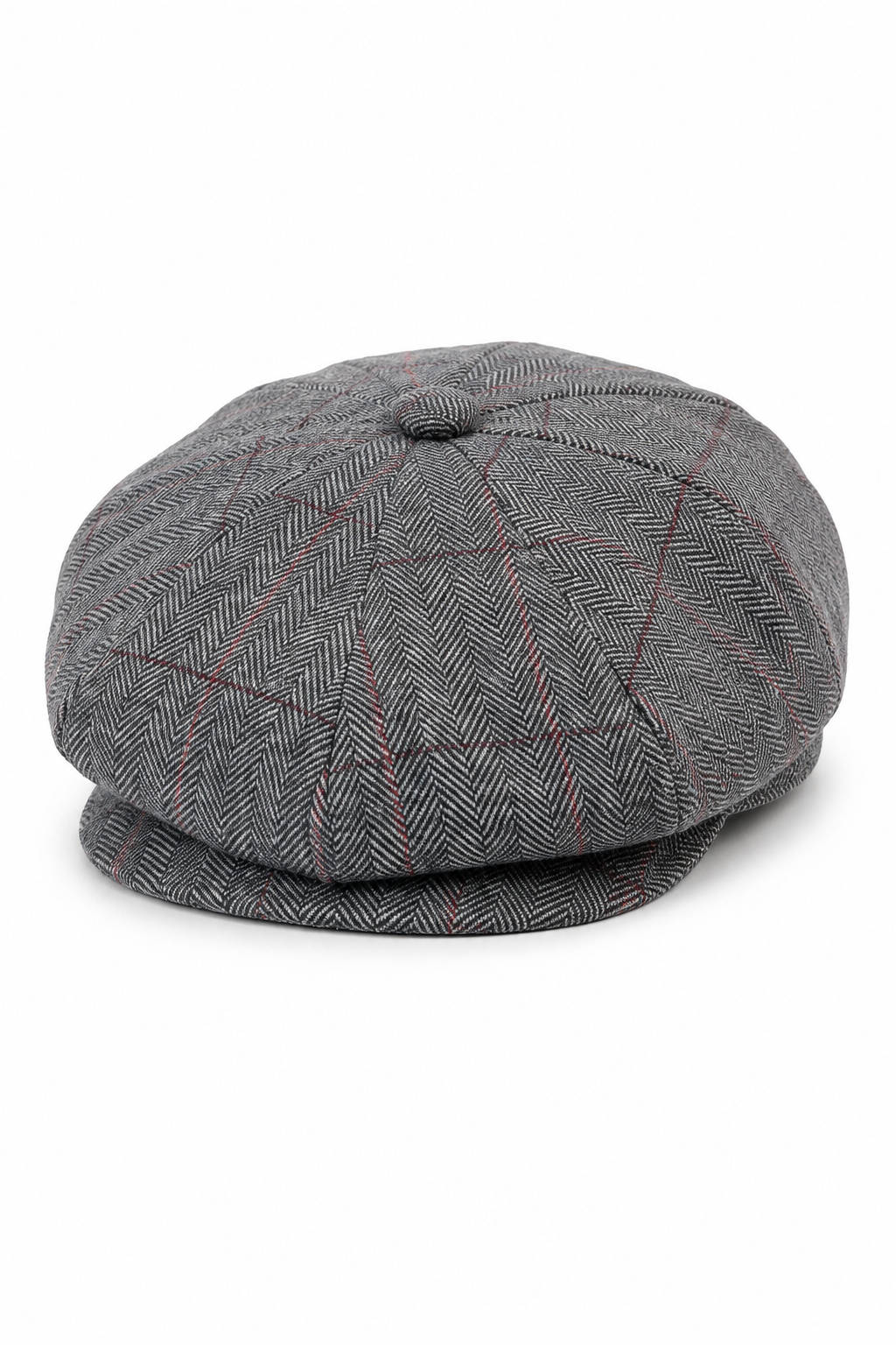 Czapka męska Peaky Blinders z tweedu w kratkę