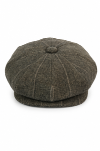 Czapka męska Peaky Blinders z tweedu w kratkę