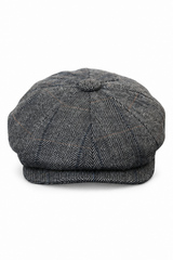 Czapka męska Peaky Blinders z tweedu w kratkę