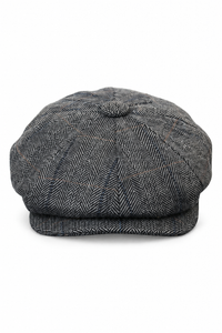 Czapka męska Peaky Blinders z tweedu w kratkę