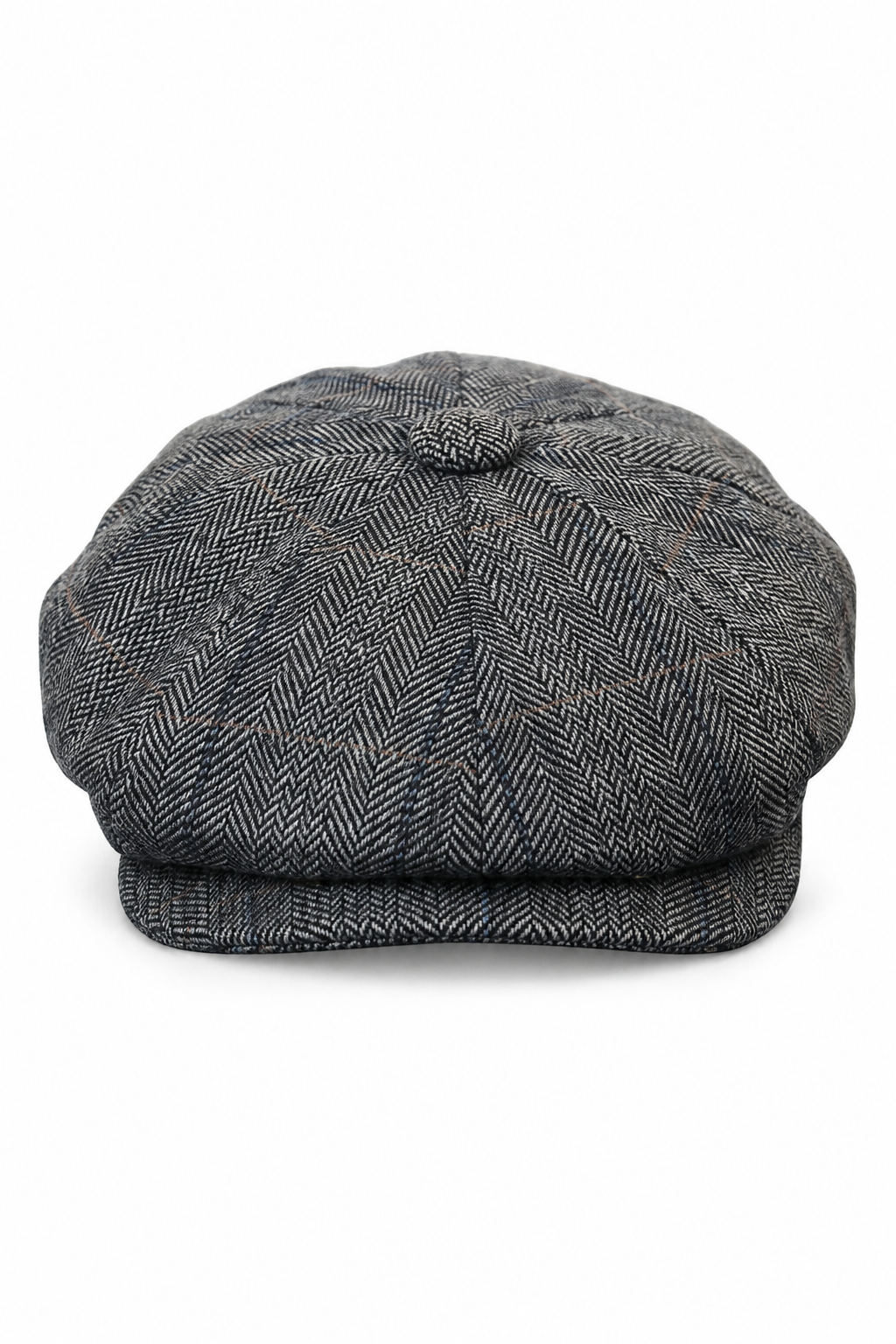 Czapka męska Peaky Blinders z tweedu w kratkę