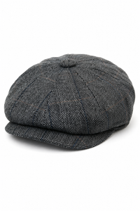 Czapka męska Peaky Blinders z tweedu w kratkę