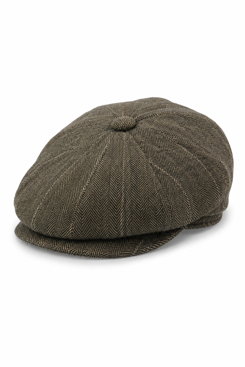 Czapka męska Peaky Blinders z tweedu w kratkę