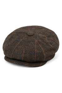 Męska czapka Peaky Blinders w stylu vintage z tweedu