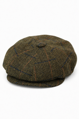 Męska czapka Peaky Blinders w stylu vintage z tweedu
