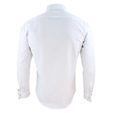 Mens White Nehru Collar Shirt + Removable Collar