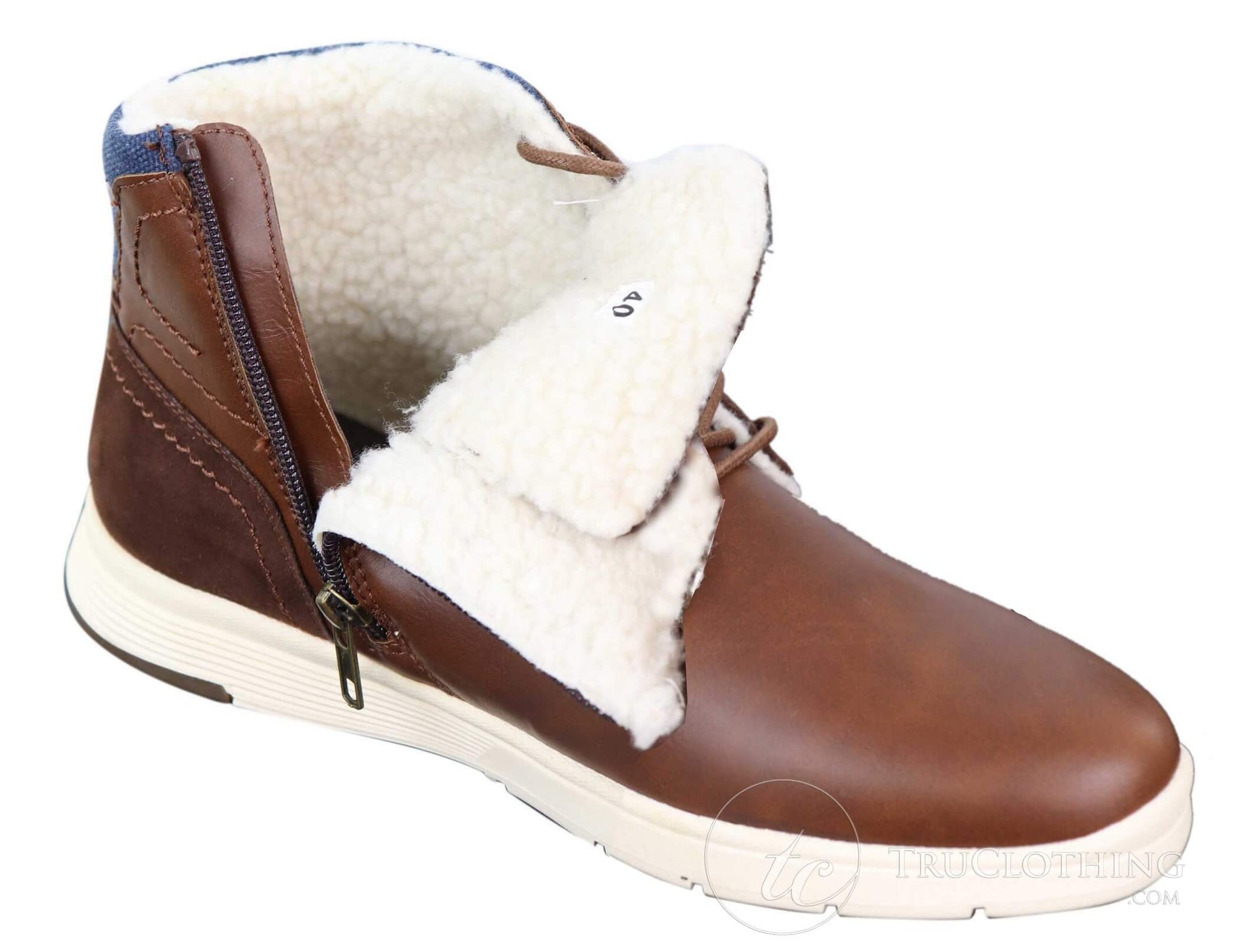 Mens Winter PU Leather Boots