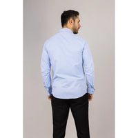 Men's Blue Double Cuff Oxford Shirt